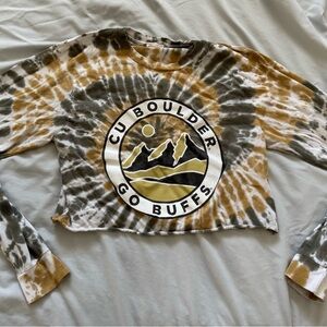 CU Boulder Tie-Dye Long Sleeve Shirt
